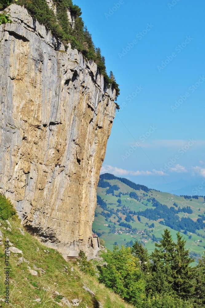 Felswand im Alpstein