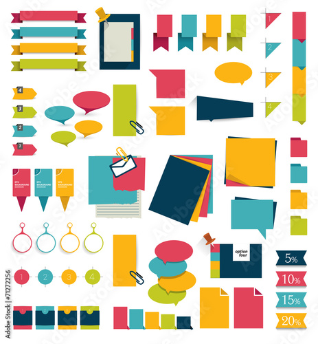Collections of infographics flat design diagrams.