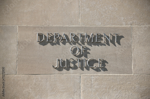 U.S. Department of Justice building in Washington D.C. photo