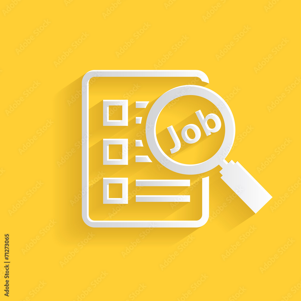 Job searching symbol,clean vector Job searching symbol,clean vector