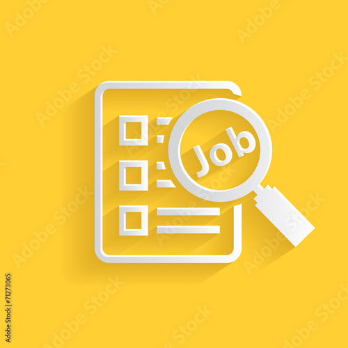 Job searching symbol,clean vector