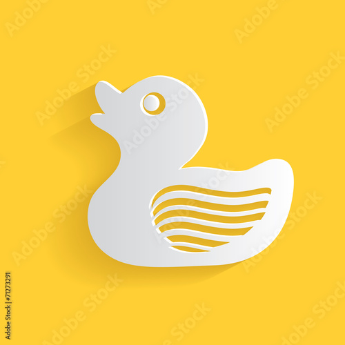 Duck symbol,clean vector