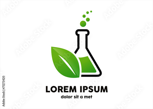 Science Energy lab ecology leaf logo vrctor photo