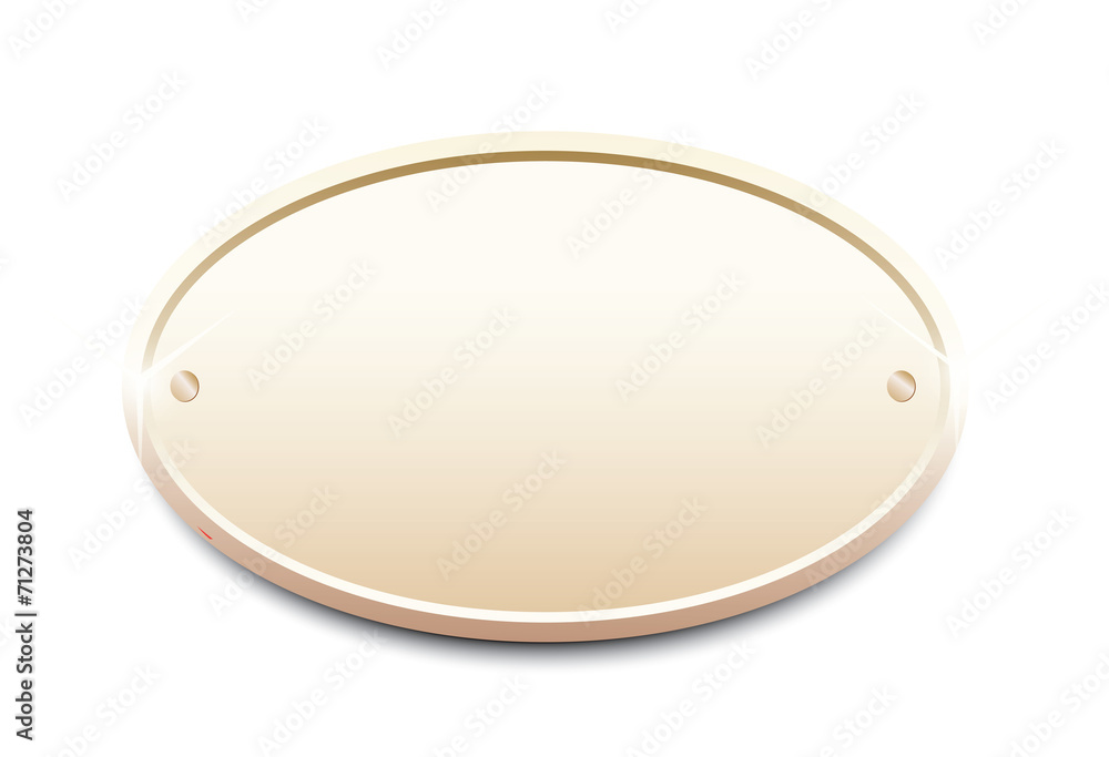 Blank golden table Blank golden table