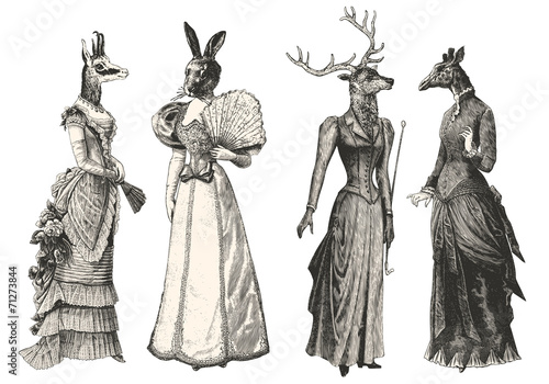 Women with animal heads