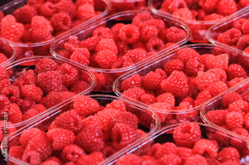 raspberries background