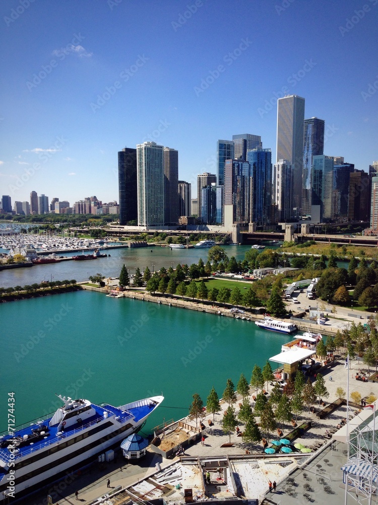 Chicago ruota panoramica molo