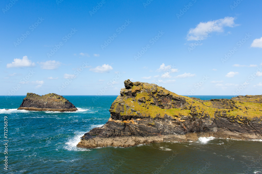 North Cornish coast Boscastle Meachard rock North Cornish coast Boscastle Meachard rock