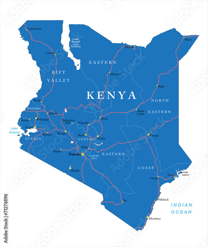Kenya map