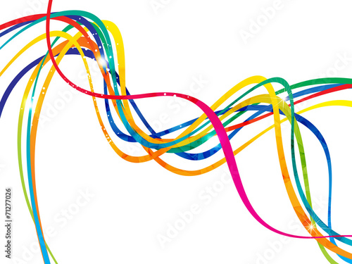 abstract artistic line wave background