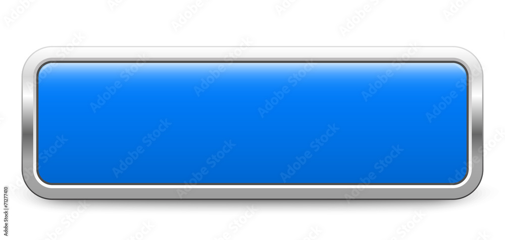 Long rectangular template - blue metallic button Long rectangular template - blue metallic button