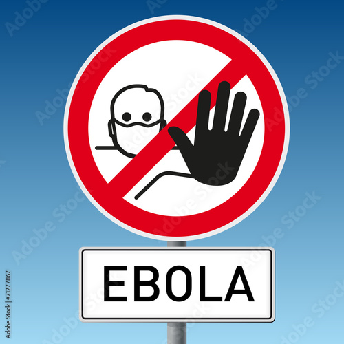 Schild Ebola