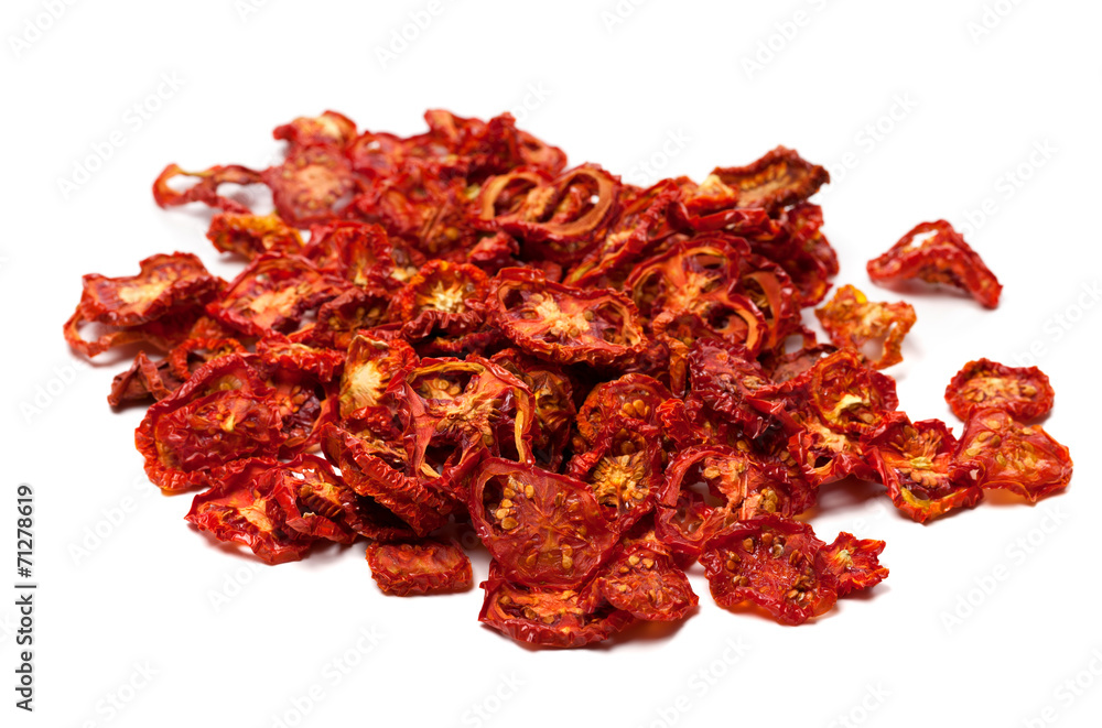 Fototapeta premium Dried slices of tasty tomato