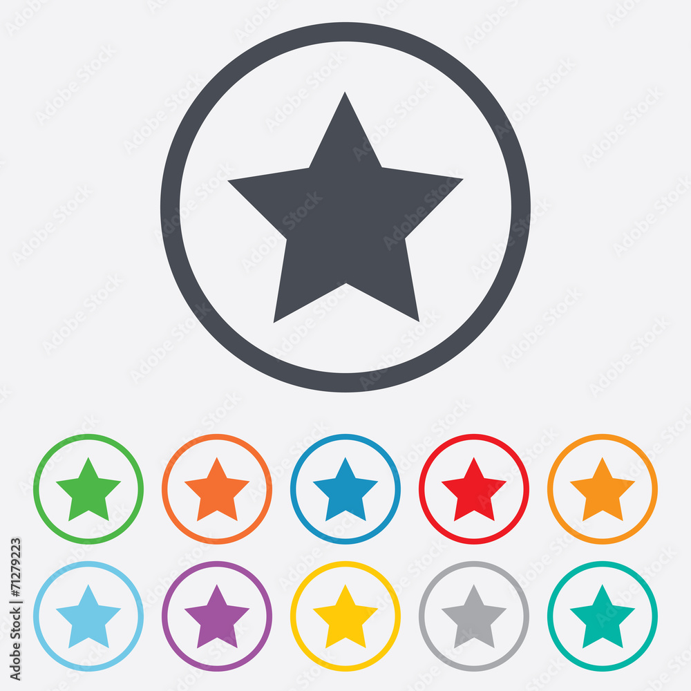 Star sign icon. Favorite button. Navigation Star sign icon. Favorite button. Navigation