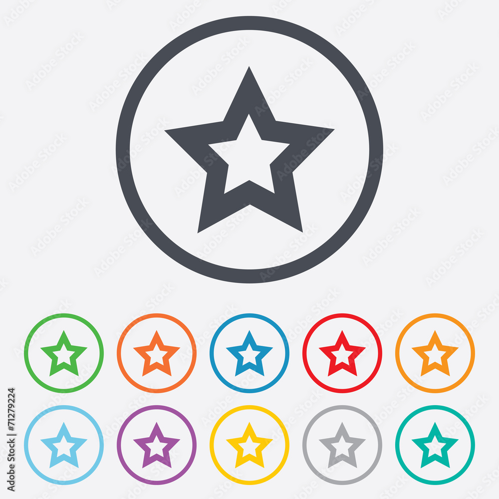 Star sign icon. Favorite button. Navigation Star sign icon. Favorite button. Navigation