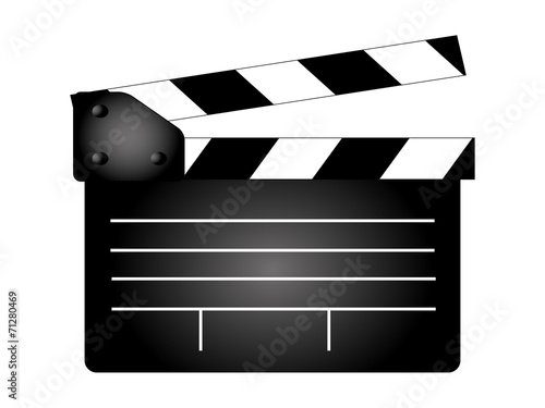 Movie clapper board, movie maker vector