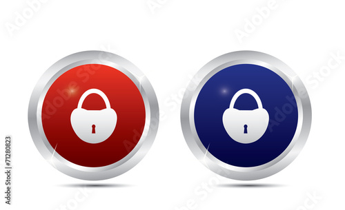 Padlock buttons
