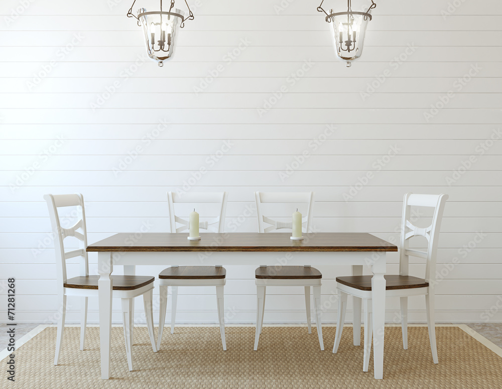 Dining-room interior. Dining-room interior.