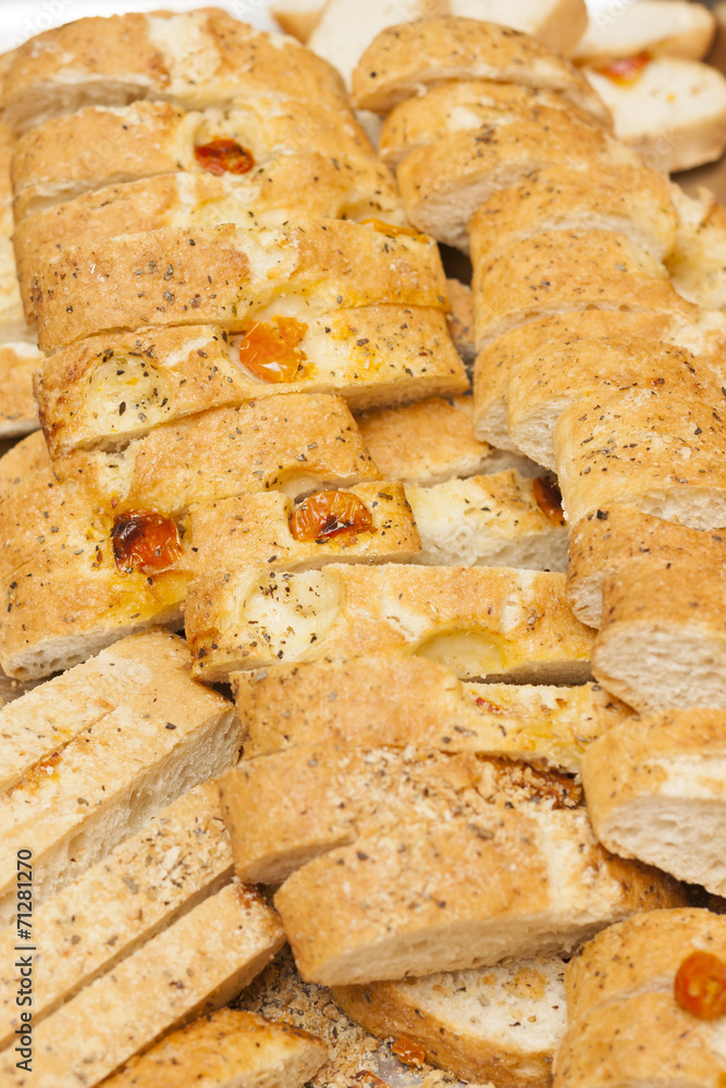 Italian bread background