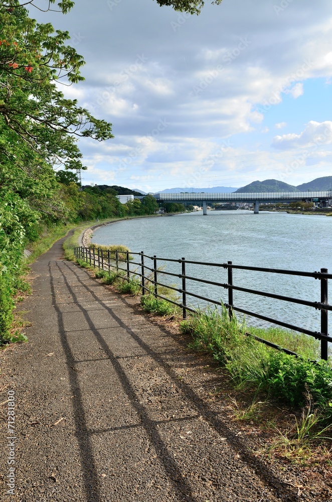 Fototapeta premium 瀬田川散策路