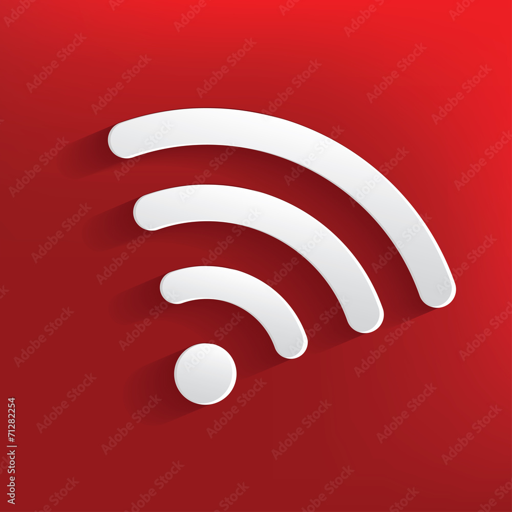 Wireless design on red background,clean vector Wireless design on red background,clean vector