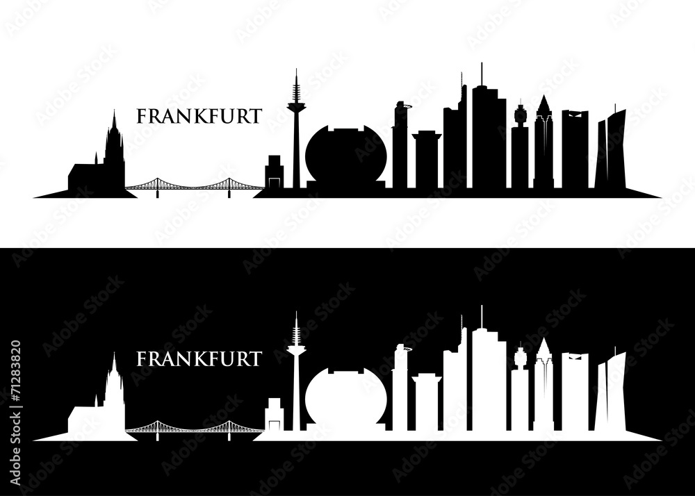Naklejka premium Frankfurt skyline