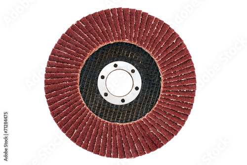 Abrasive flap grinding disc