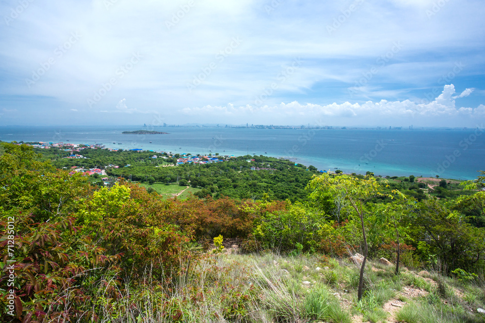 Top view at Koh Lan, Pattaya, Thailand