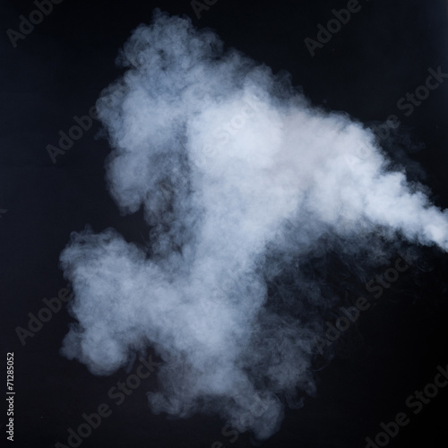 smoke isolated on black