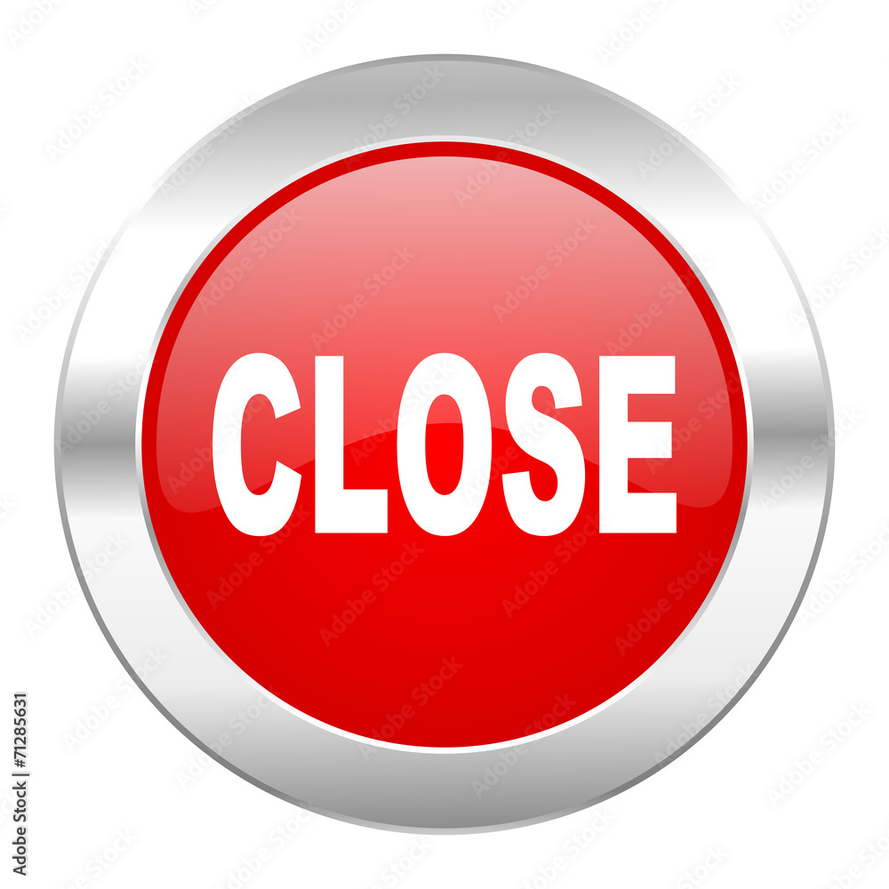 close red circle chrome web icon isolated close red circle chrome web icon isolated