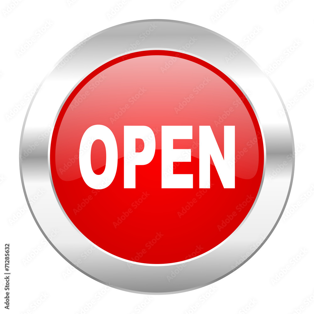open red circle chrome web icon isolated open red circle chrome web icon isolated