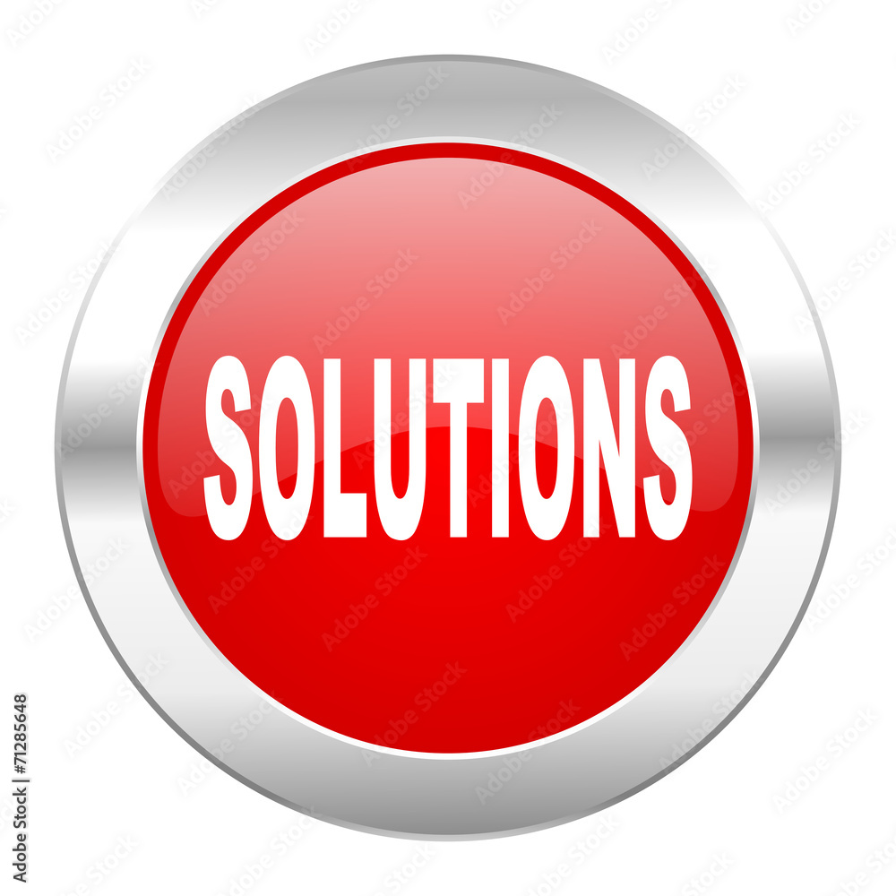 solutions red circle chrome web icon isolated solutions red circle chrome web icon isolated