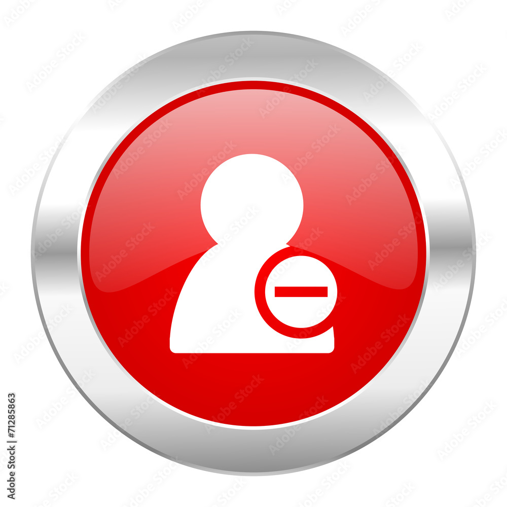remove contact red circle chrome web icon isolated remove contact red circle chrome web icon isolated