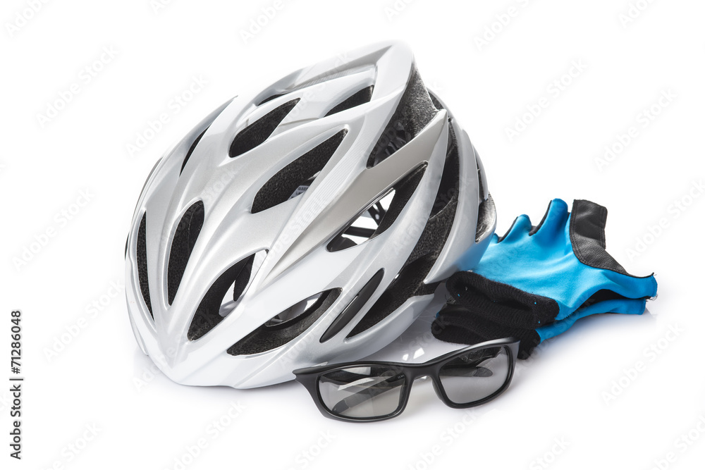 Casco gafas y guantes protección seguridad bicicleta ciclismo Casco gafas y guantes protección seguridad bicicleta ciclismo