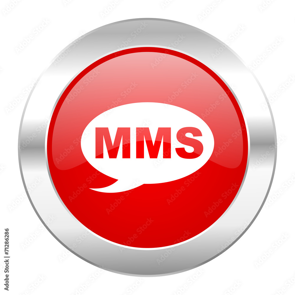 mms red circle chrome web icon isolated mms red circle chrome web icon isolated