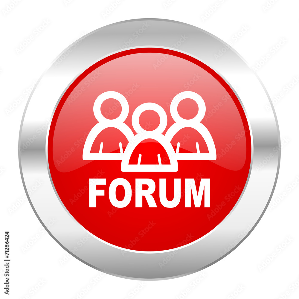 forum red circle chrome web icon isolated forum red circle chrome web icon isolated