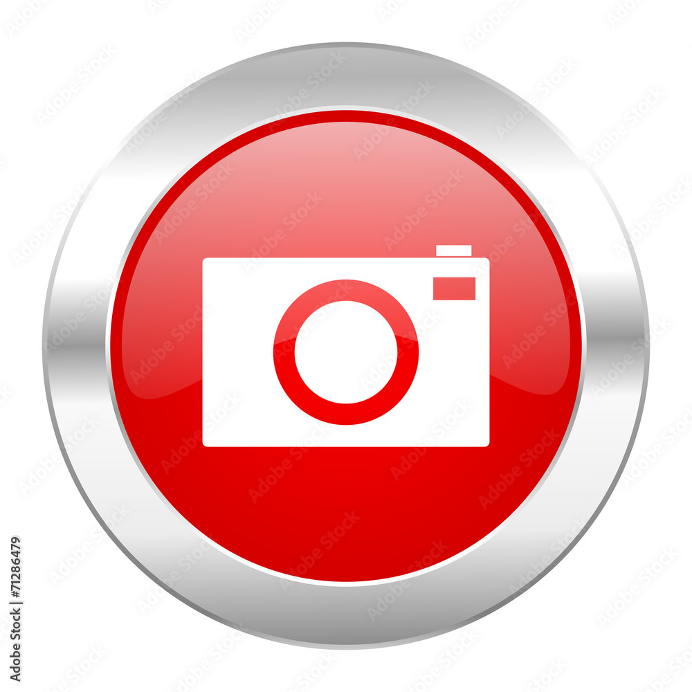camera red circle chrome web icon isolated camera red circle chrome web icon isolated