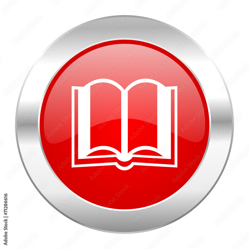 book red circle chrome web icon isolated book red circle chrome web icon isolated