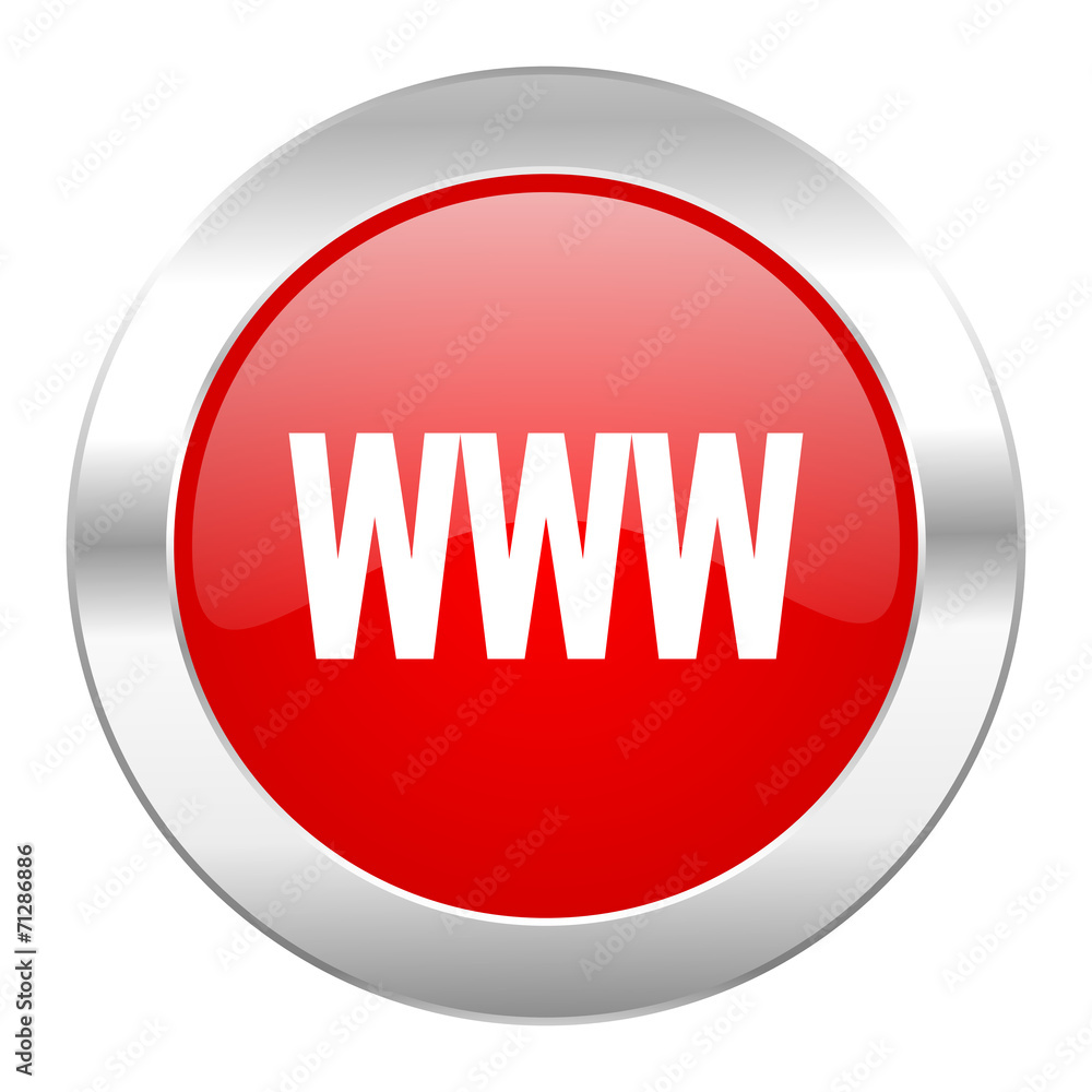 www red circle chrome web icon isolated www red circle chrome web icon isolated
