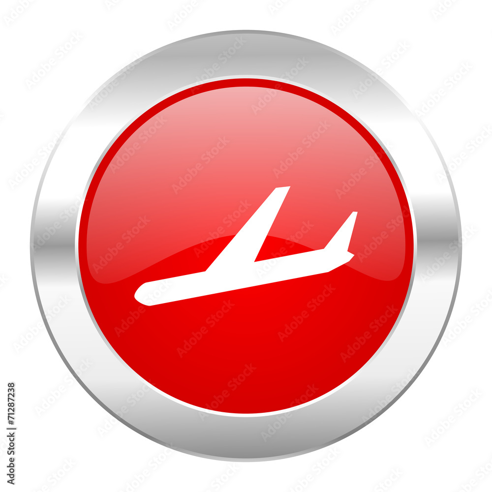 arrivals red circle chrome web icon isolated arrivals red circle chrome web icon isolated