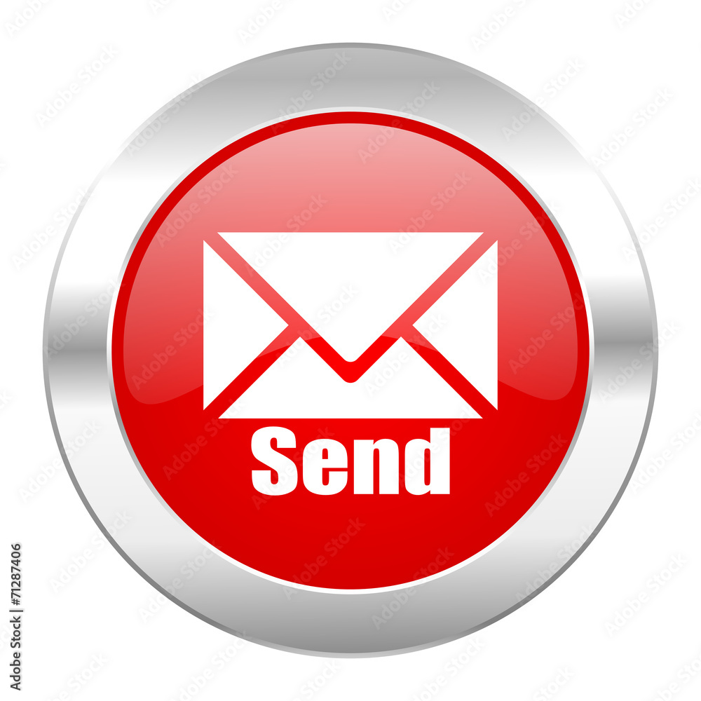 send red circle chrome web icon isolated send red circle chrome web icon isolated