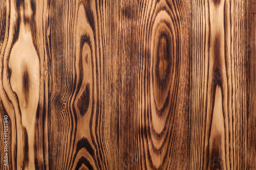 Bilde på lerret treated surface of burned planks of chestnut tree
