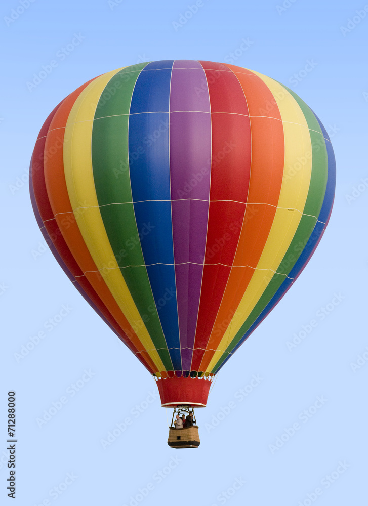 Naklejka premium Hot Air Balloon Against Blue Sky