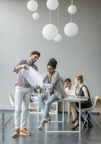 Young people in the office