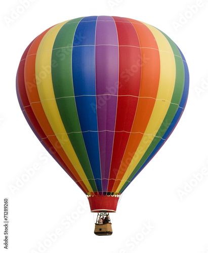 Hot Air Balloon Against White