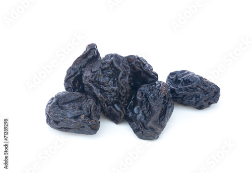 Dried figs on white background