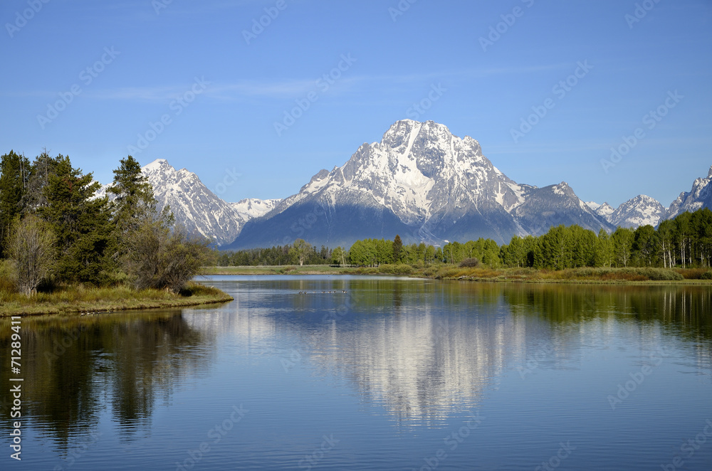 Snake River Outlook - Oxbow Bend, Wyoming - USA Snake River Outlook - Oxbow Bend, Wyoming - USA