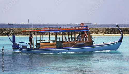 Boat in the Indian Ocean