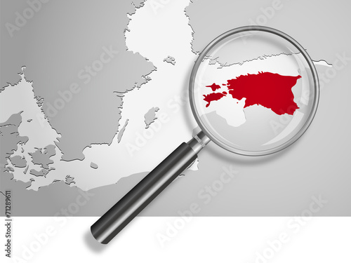 Landkarte *** Europa Estland