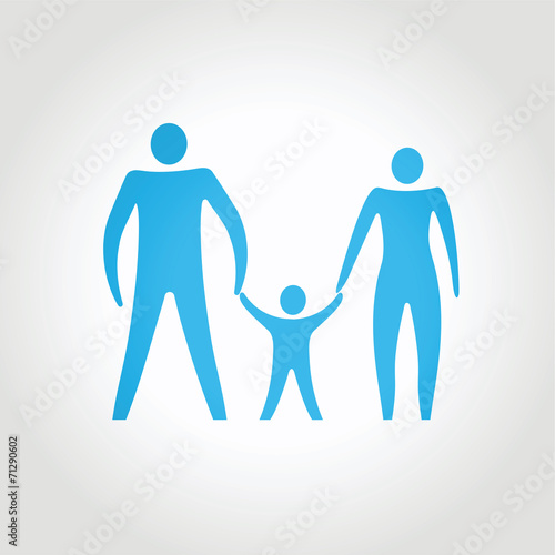 happy family. abstract composition conceptual vector